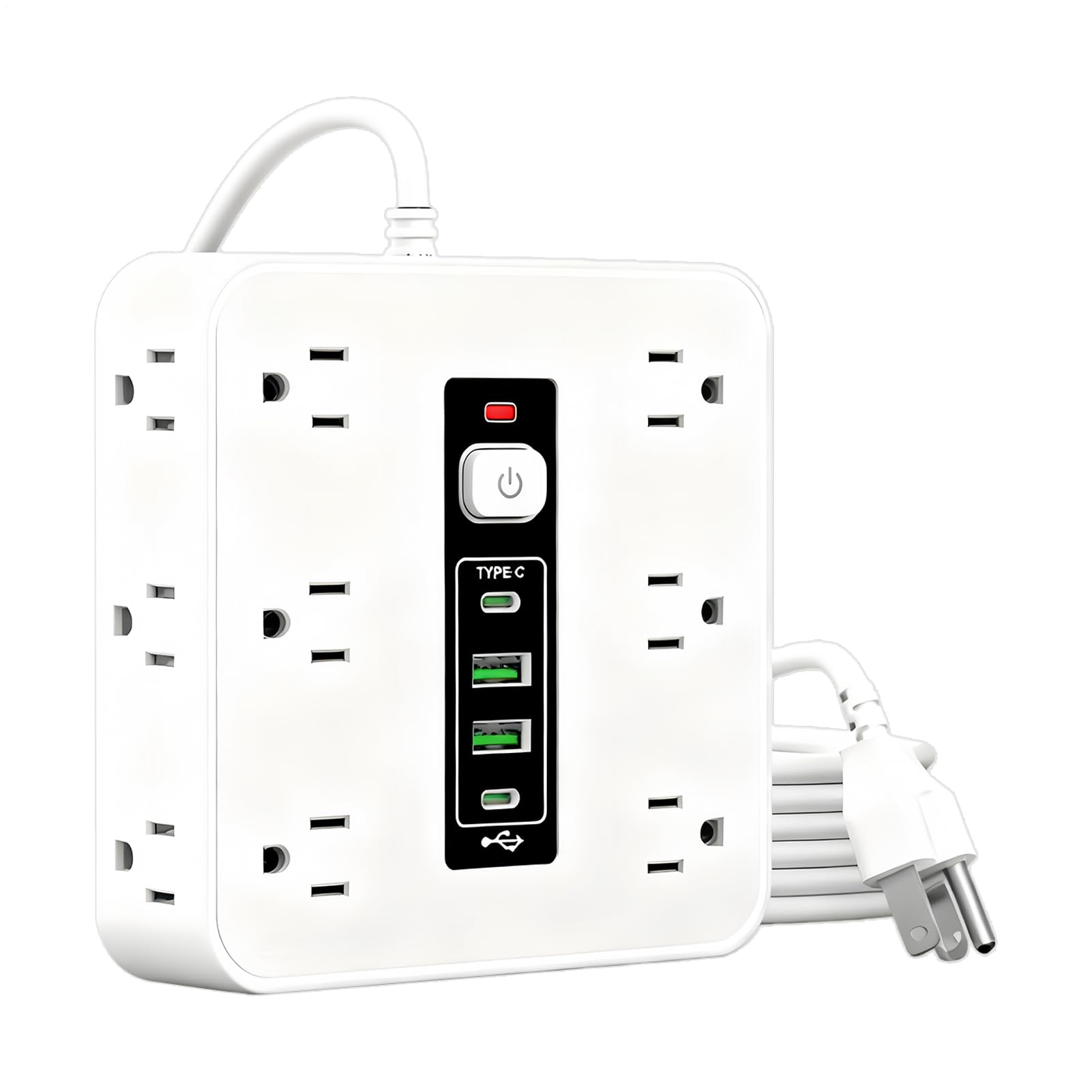 zasilająca, sprzęt do sterowania energią elektryczną | zasilająca z ochroną przed przepięciem, do biurka domu sypialni kuchni ściany salonu za sofą TV telefon