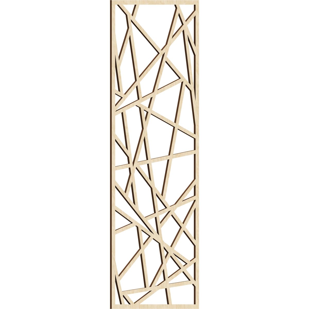 Conway Decorative Pierced Fretwork Wood Wall Panels, 25 3/8"W x 64 3/8"H x 3/8"T, Birch