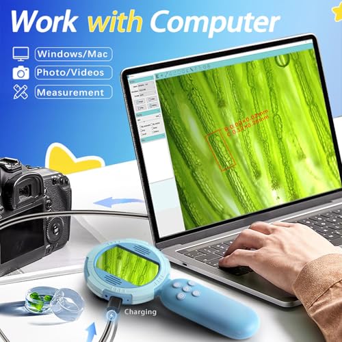 Microscopio digital para niños con iluminación LED regulable para explorar 6