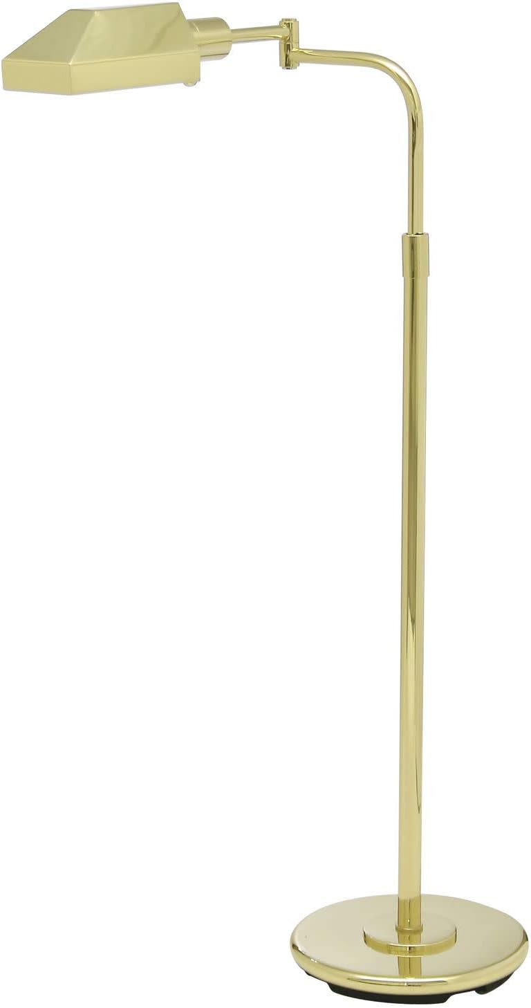 House Of Troy PH100-61-J Home/Office Collection Squared Portable Floor Lamp, Polished Brass