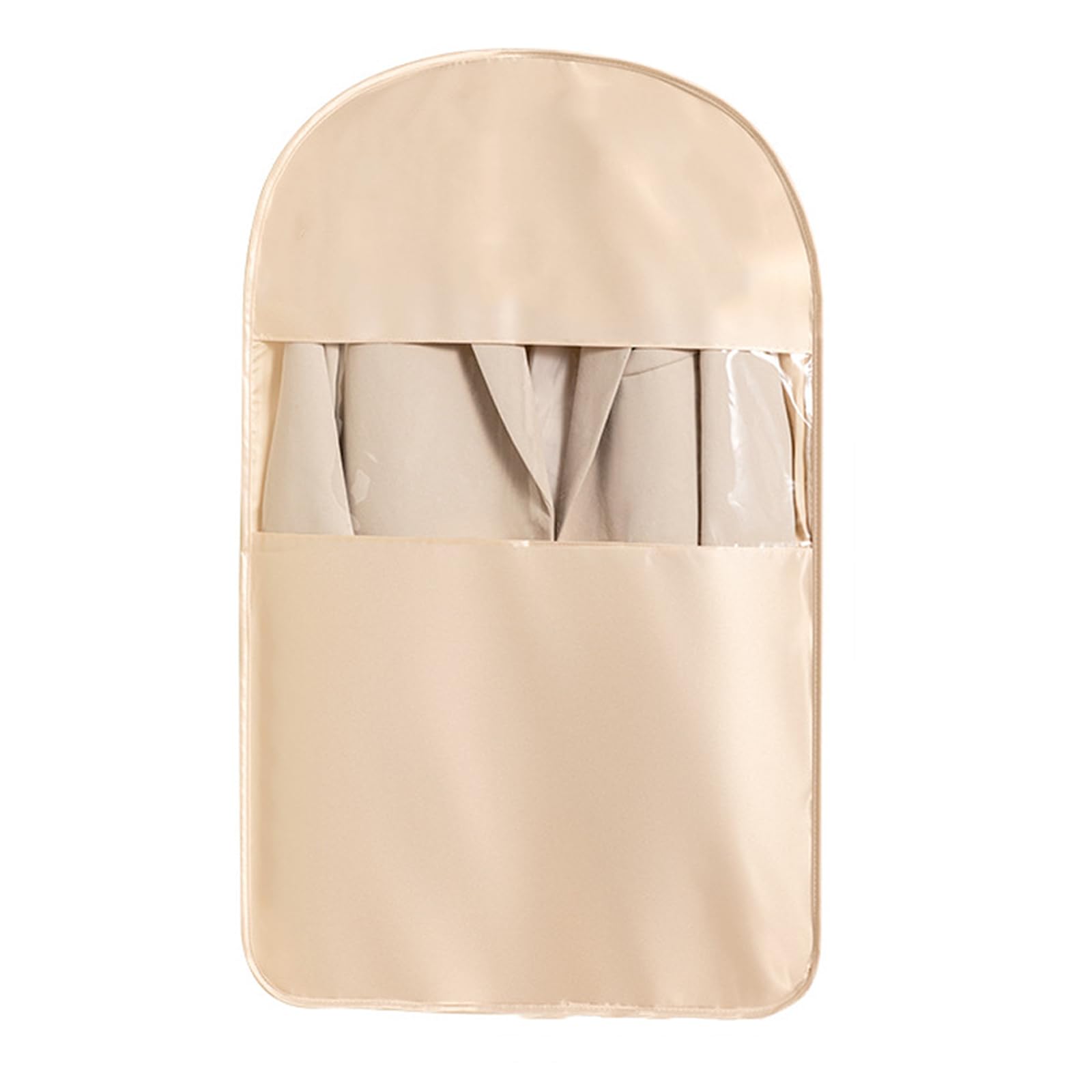 Transparent Multi-Layer Clothes Protector with Side Fasteners for Space Efficient Wardrobe Storage Closet Storage Solution