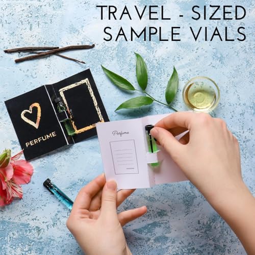 مجموعة عينات العطور الراقية من تريدبيري للنساء - عبوة 12 قارورة عينة 0.05 أونصة سائلة