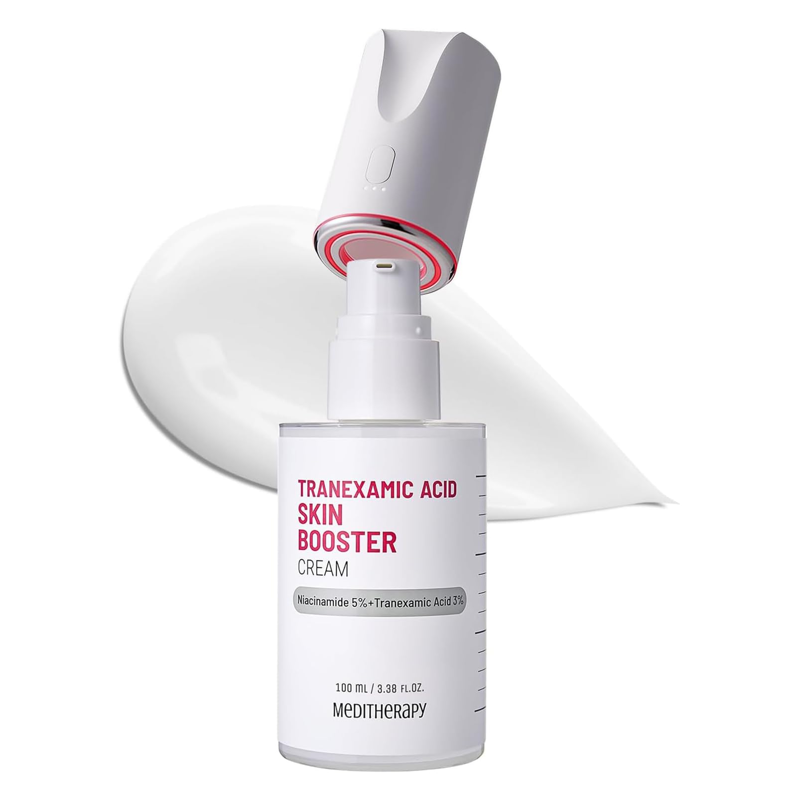 MEDITHERAPY Tranexamic Acid Skin Booster Cream & Booster Device Set Niacinamide, Tranexamic Acid, Pore Care, Dullness, Moisturizing, Skin Booster, Introduction Serum, Facial Beauty Device