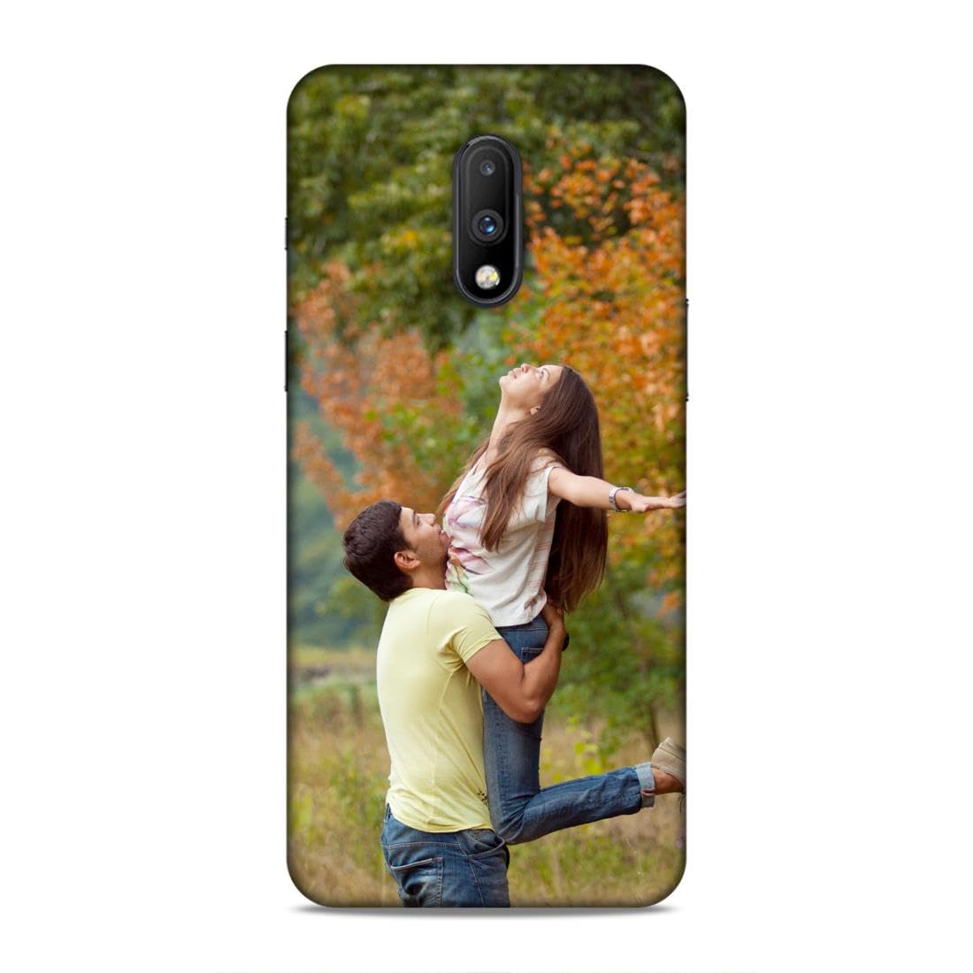 Expromium Customised Mobile Back Case for Oneplus 7 (Own Photo with Frame, Name, Text, Font, Color), 3D Printed Hard Mobile Back Cover for Oneplus 7