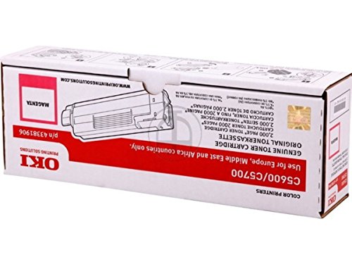 Toner magenta OKI C 5700 DN original pour éviter les traces d'impression
