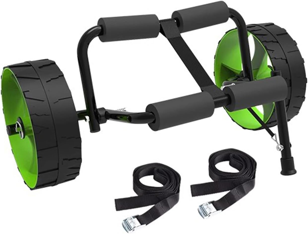 CUSMA Kayak Canoe Carts, Kayak and Canoe Trolley with Sandhopper Wheels, Folding Canoe Carrier, 70Kg Loading Capacity