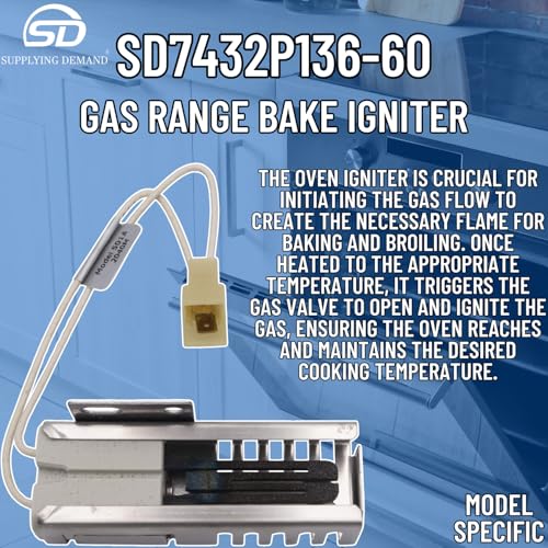 Supplying Demand 7432P136-60 31991701 Gas Range Bake Igniter Replacement Model Specific Not Universal - Replaces 74008064 by Supplying Demand - Image 4
