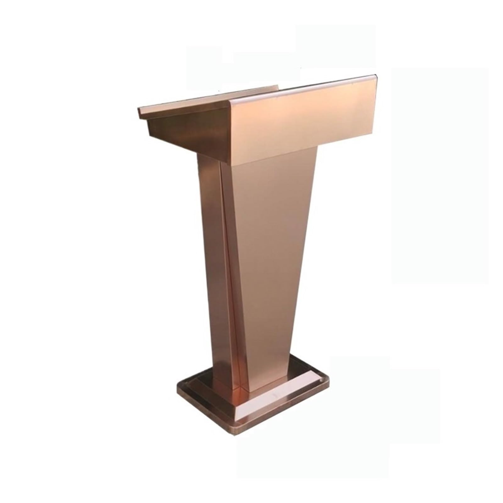 Rednerpult Edelstahl-Podium in Roségold for kleine Vorlesungen, Auditorium, Konferenzraum, Klassenzimmer Konferenzpult