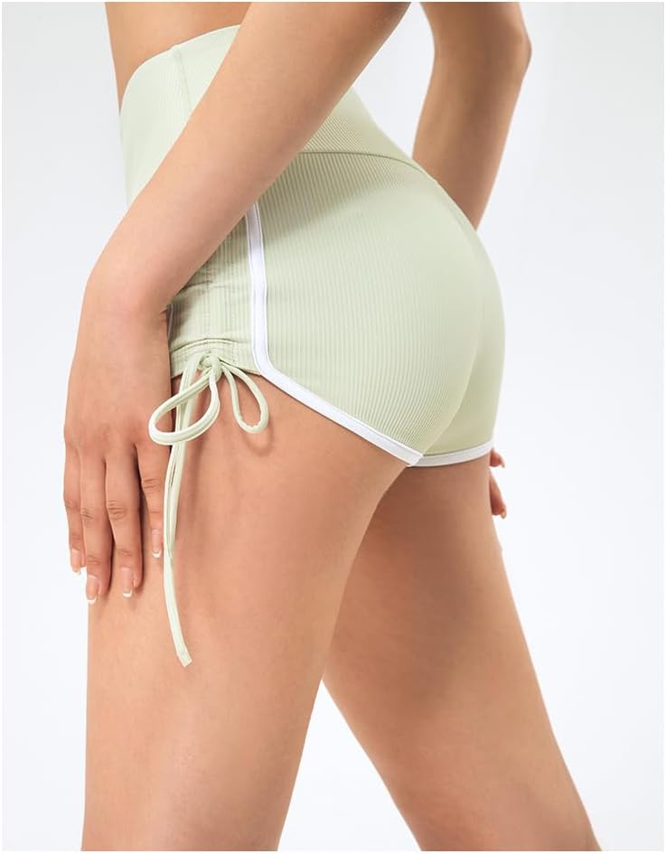 Miniatura 6 de RICHTRUE Pantalones cortos de yoga estéticos para mujer, pantalones cortos de entrenamiento estéticos para mujer