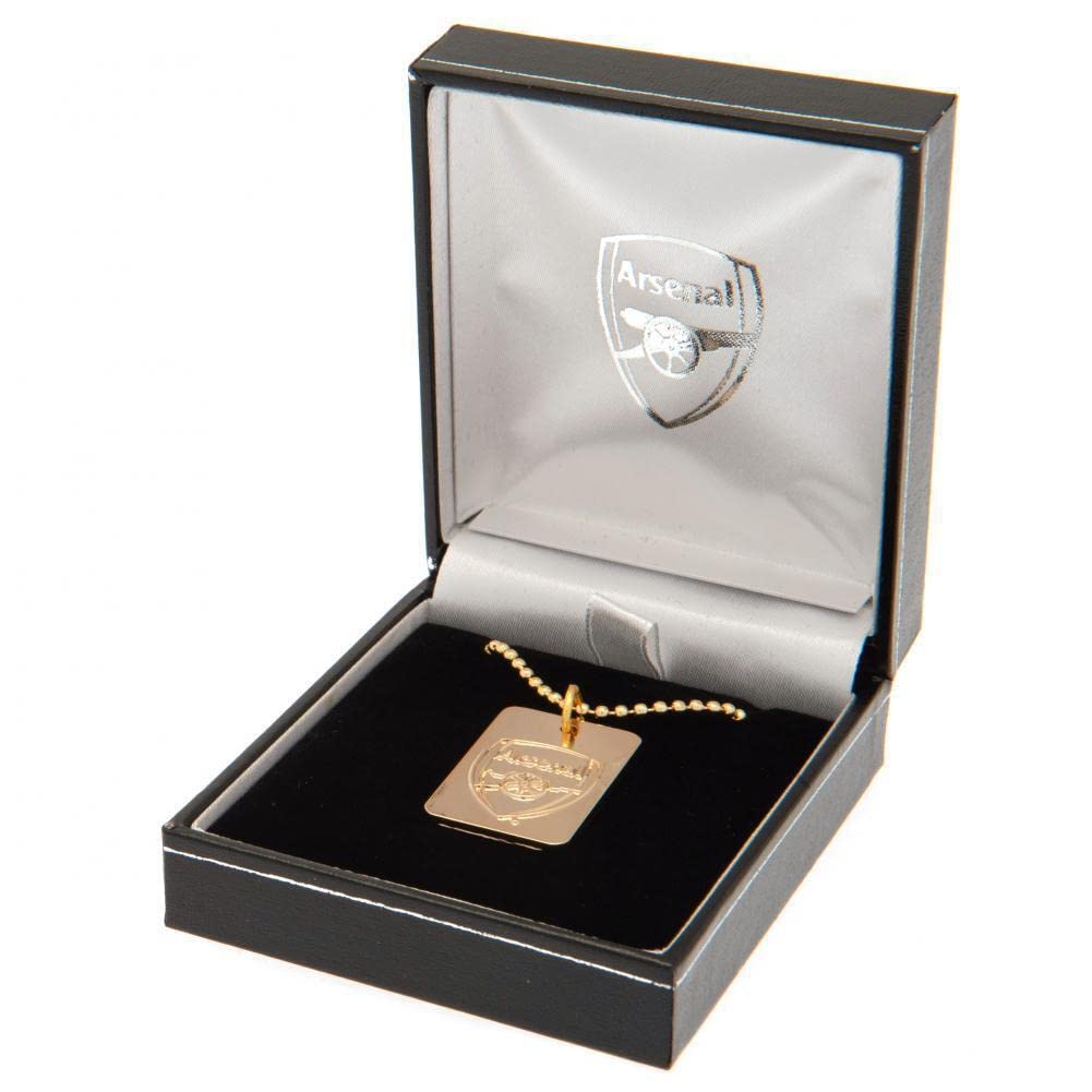 Plaque Militaire Et Chaîne Arsenal FC – Argenté – Taille Unique – Neuf