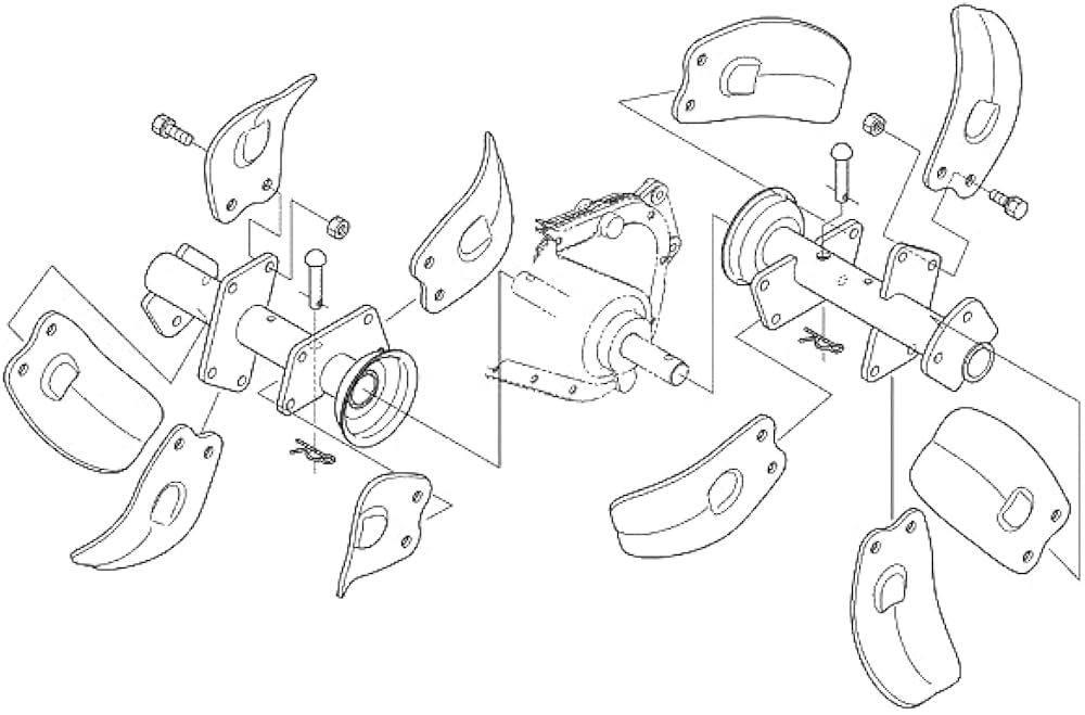 Amazon | クボタ 管理機爪 耕うん爪 正逆爪 10本 正逆爪