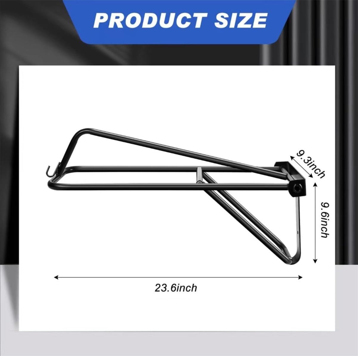 Portasilla de montar, Sólido Metal Resistente a la corrosión Negro Indeformable Estilo clásico Almacenamiento montado en la pared Estante de silla de montar de alta resistencia for establos(1 pcs)