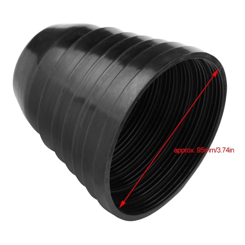 KIMISS Coperture Antipolvere per Fari Auto, 95 Mm 3,74 Pollici Tappo Parapolvere per Auto Universale in Gomma Impermeabile Antipolvere Regolabile per Kit di Conversione LED (Confezione da 2)