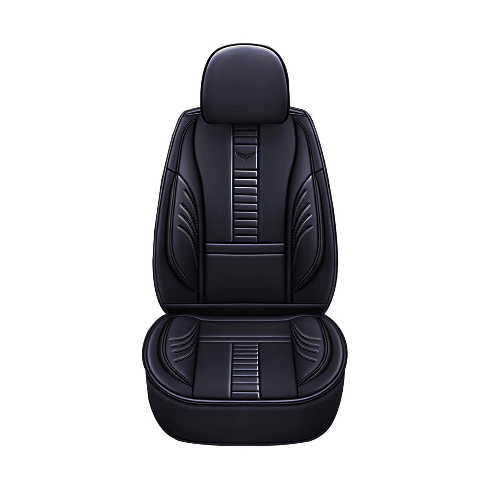 Waterproof 5 Car Seat Covers for Jeep Cherokee 2000-2025, Premium Faux Leather Automotive Front and Back Seat Protectors Compatible with Airbag Black & Black Line