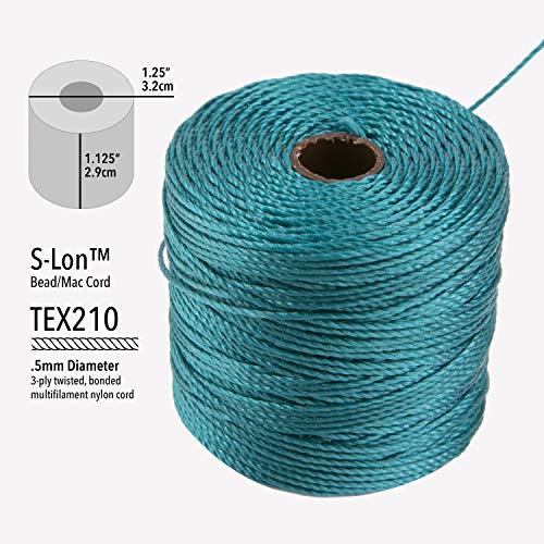 Beadsmith S-Lon Bead Cord Tex210 12/Pkg-Winter, Multicolor - Image 4