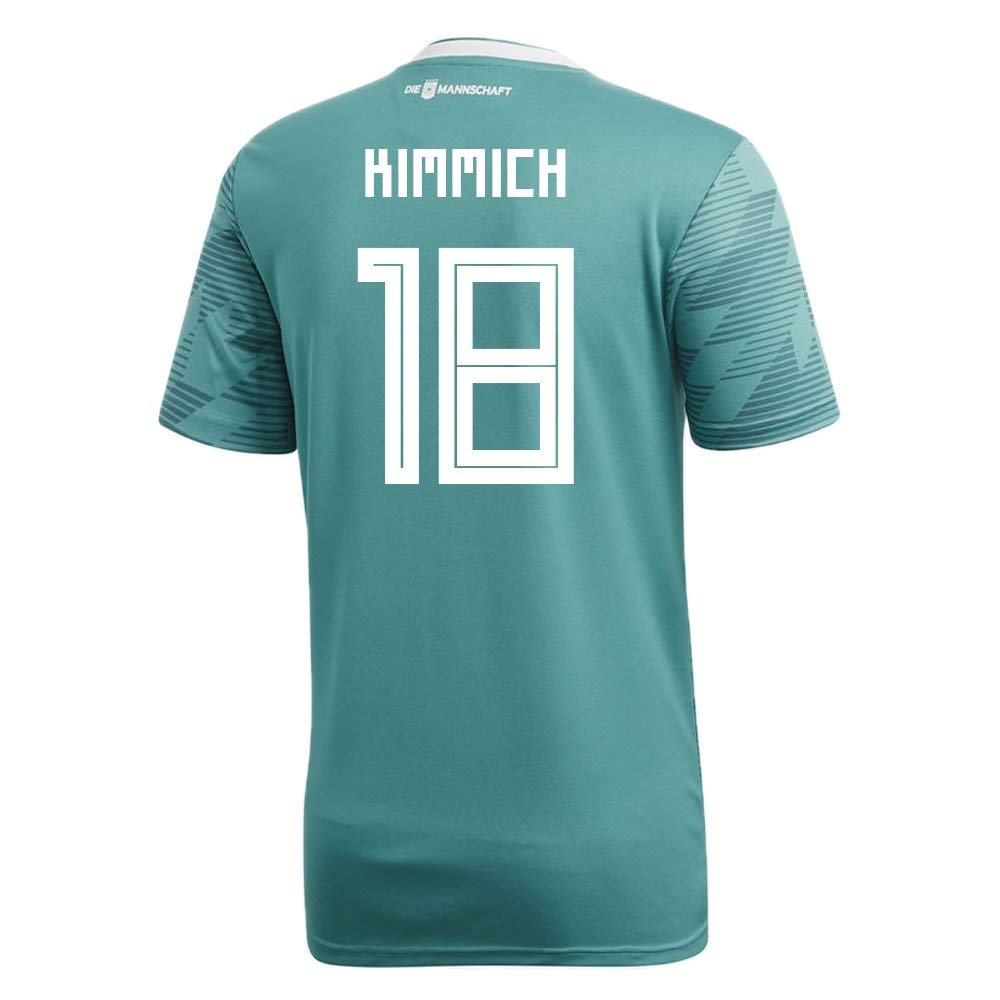 adidas KIMMICH #18 Germany Away Soccer Stadium Men's S/S Jersey World Cup Russia 2018