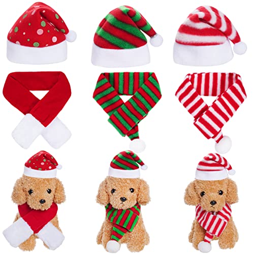Jmkcoz 6 Pcs Pet Cat Dog Christmas Santa Hat with...
