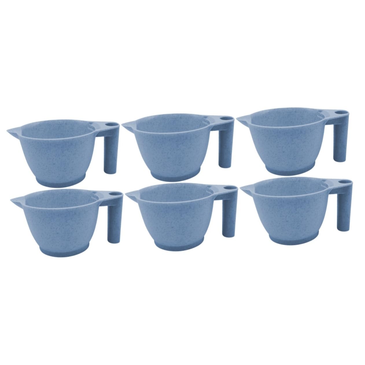 OSOLADY 3sets Hairstylist Mixing Bowls Hair Dye Tint Bowls Hair Mixing for Dyeing Pp Material Reusable 2pcs*3