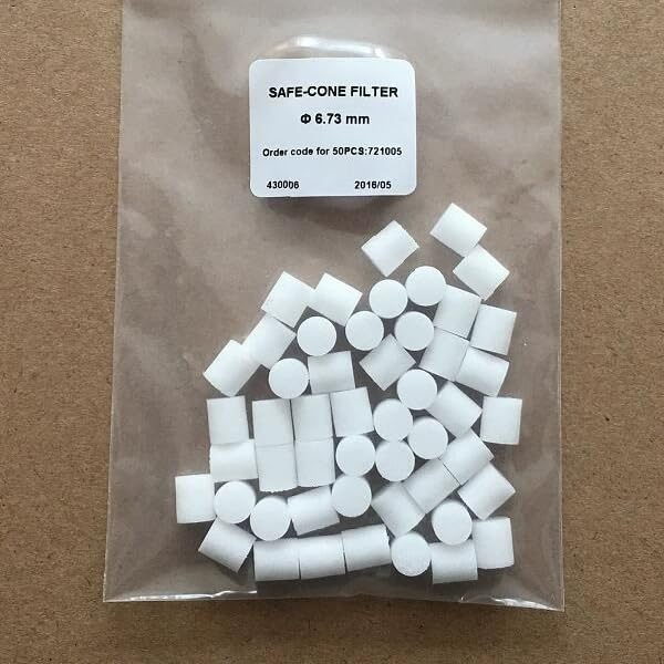 721005 6.73mm pipette filter element 5ml 10ml single channel pipette PE material