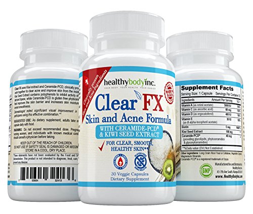 Acne Treatment Supplement Now with Biotin- ClearFX Clinically Proven Acne Pills Formula to Remove Pimples, Blotchiness, Blackheads and Zits in 4 Weeks