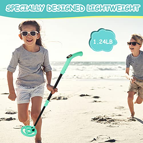 Image of OMMO Metal Detector, Adjustable 27.5 inch-37.8 inch Metal Detector for Kids with Intuitive LCD Display, Lightweight Kids Metal Detectors with 6 inch Search Coil for Exploration Hiking