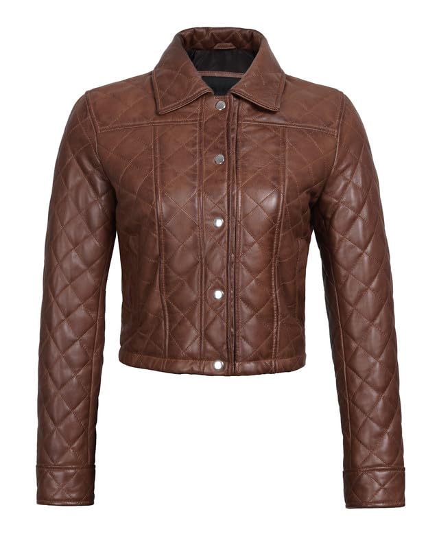 Image of Blingsoul Womens Real Leather Jacket - Asymmetrical Leather Jackets for Women