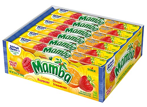 Mamba Fruit Chews Dulces, 3.73 oz, 24 Piezas miniatura 1