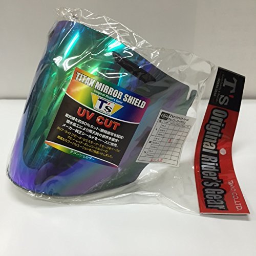 ★純正シールドにミラー加工 Arai SAZR ミラーシールド チタンUV ○正規品〔谷尾商会〕T's VAS-V ミラーシールド アライ