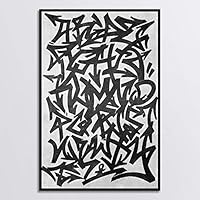 Framed Canvas Wall Art Black and White Style Canvas Prints Home Artwork Decoration for Living Room,Bedroom - 16x24 inches