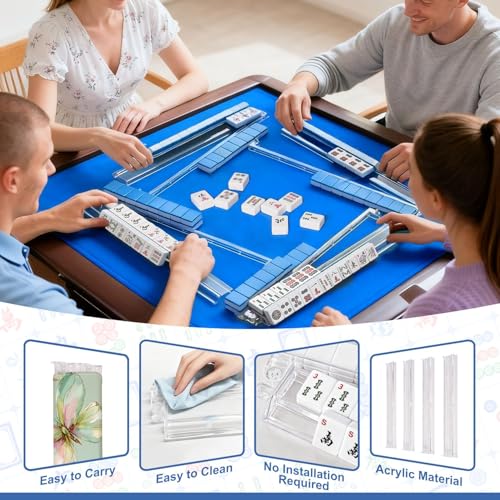 Accesorios Mahjong Racks con Empujadores Set de 4 miniatura 6