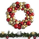 ￠PP- : Werten Sie Ihre Weihnachtsdekoration mit diesem Kugelkranz aus robustem PP- auf. Seine Haltbarkeit hält auch längerem Gebrauch stand, während die lebendige Farbgebung Ihrem Zuhause eine festliche Stimmung verleiht.