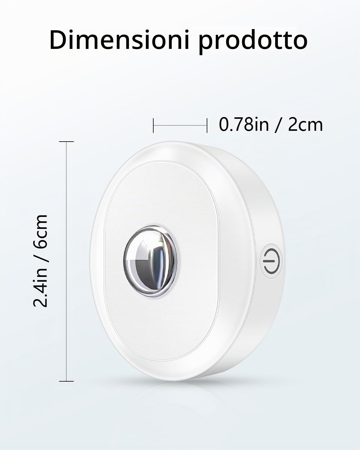 WILLED Luci a disco ricaricabili con telecomando, 3 temperature di colore e funzione di temporizzazione, luce dimmerabile, luci da attaccare sotto l'armadio, luci LED per cucina, armadio e scaffale