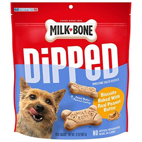 Milk-Bone Dipped Dog Biscuits Baked With Real Peanut Butter, 32 Ounces (Pack Of 2) #TOP5