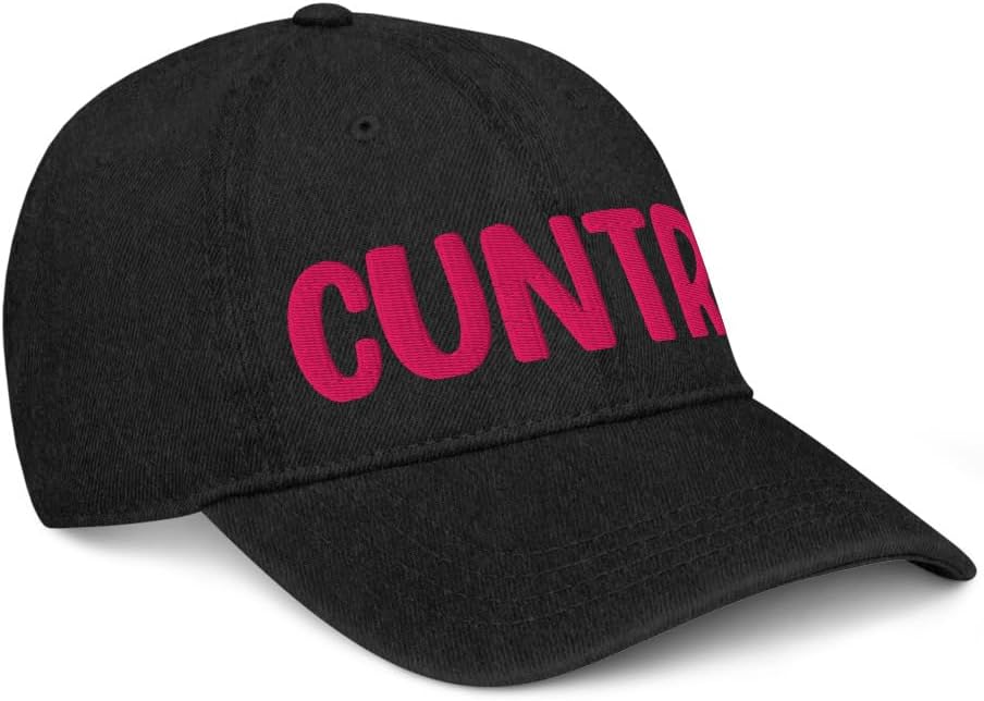 Hogue WS LLC Cuntry Hat (Embroidered Denim Cap) Funny Nashville Country Music Gag Gift