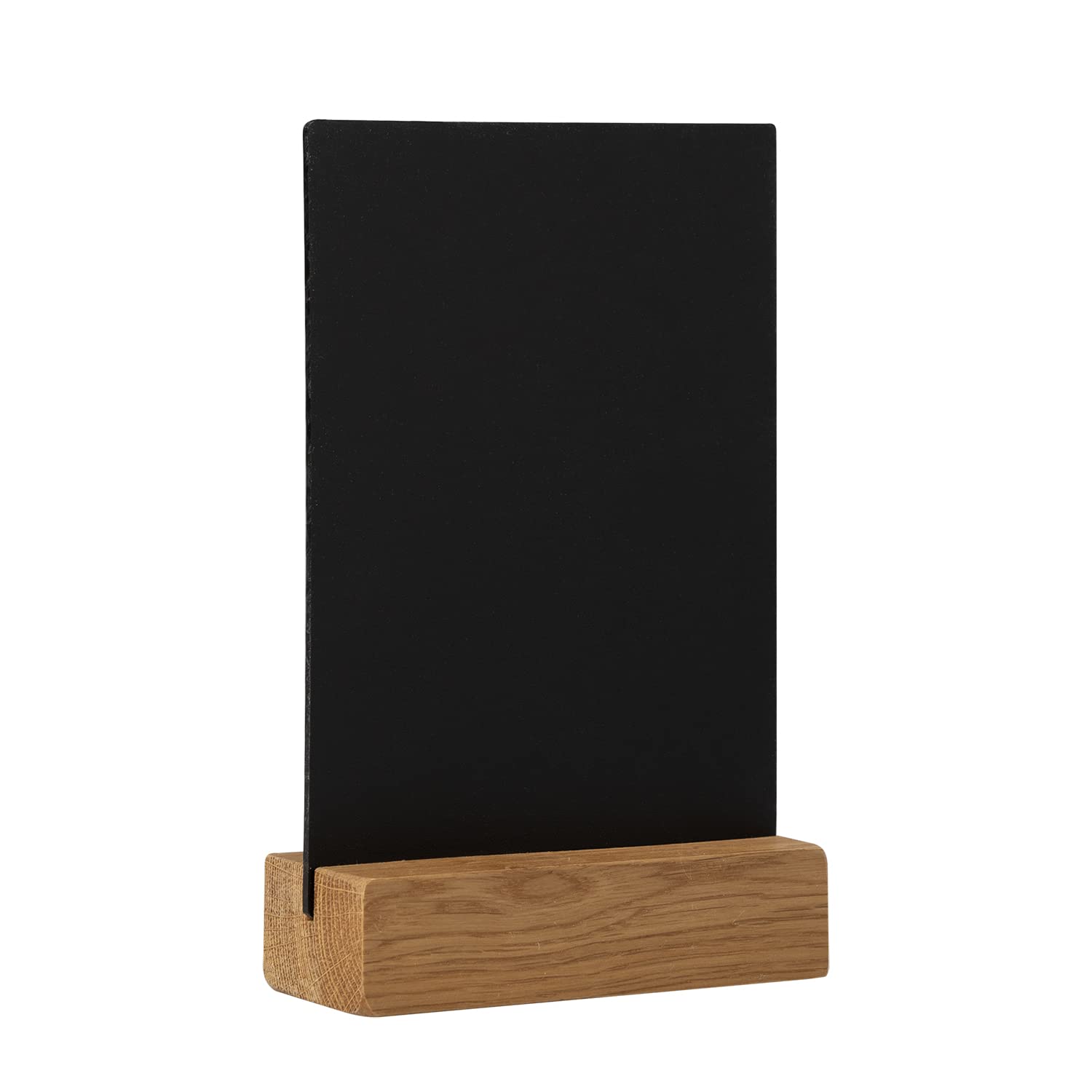 EUROPEL Chalkboard Sign Desktop A5 Portrait, Pine Wood Base with Matt Black Finish, Double Sided, for Water Based Marker, for Restaurant, Hotel, Conference, Festivals, Food Truck, Counter