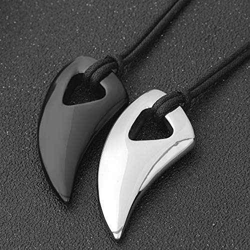 Collier titane acier hommes anti-noircissement avec écrin - 6