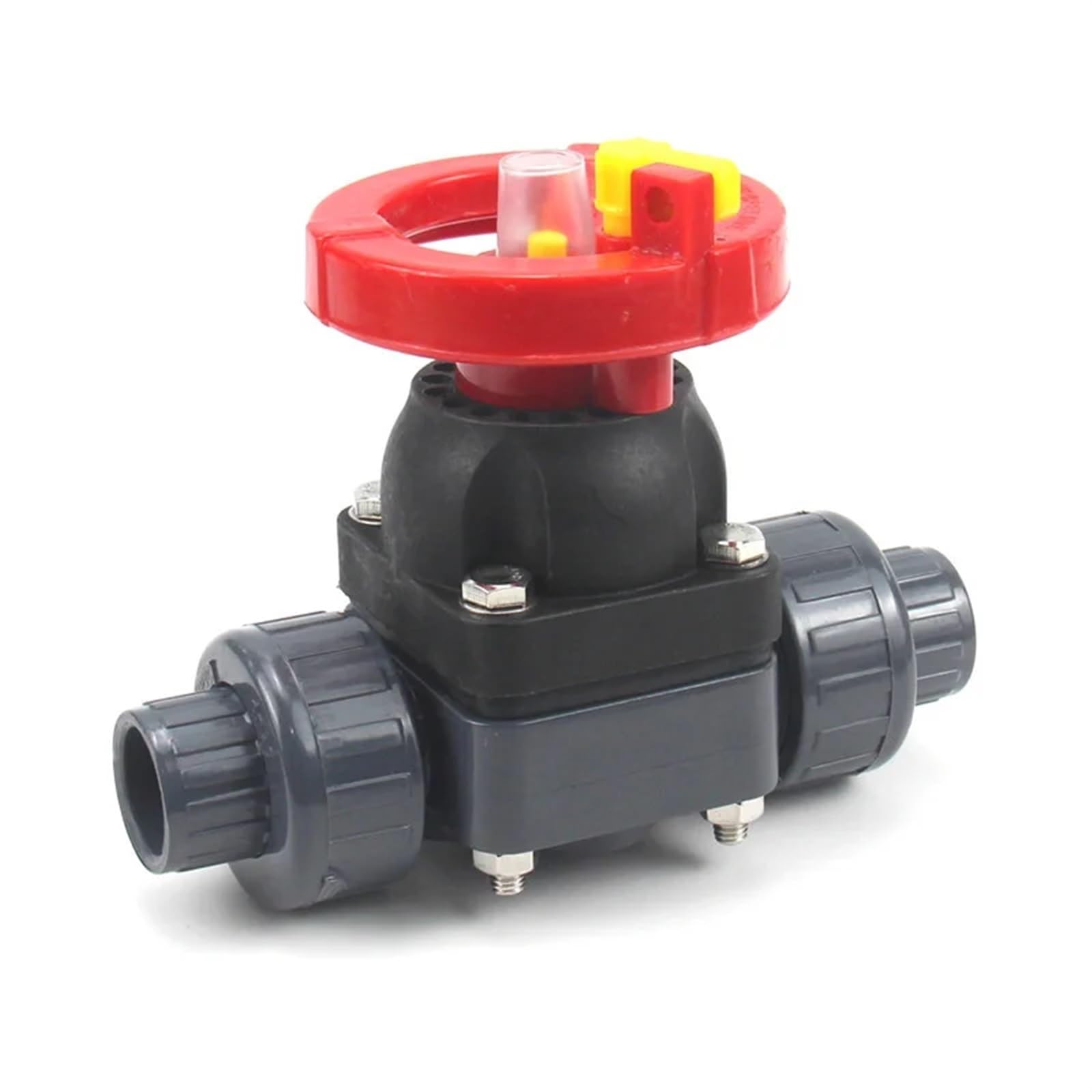 Durable Double-Rotation PVC Diaphragm Valve | Erosion-Resistant Flow Control Switch | 20-63mm for Irrigation, Aquaculture & Industrial Use(DN40)