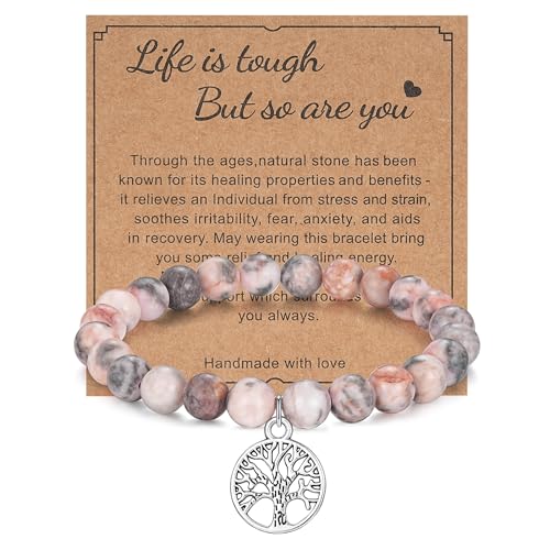Image of morniface Inspirational Gifts for Women,Natural Stone Bracelet for Mom Daughter Friends Sister Wife Grandma Aunt