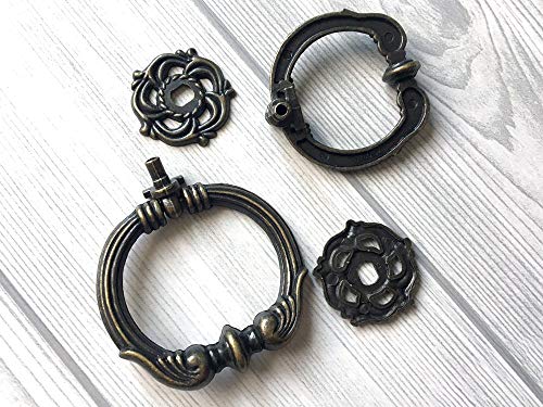 Poignées de tirage pour rénover une commode rétro look authentique bronze - 6