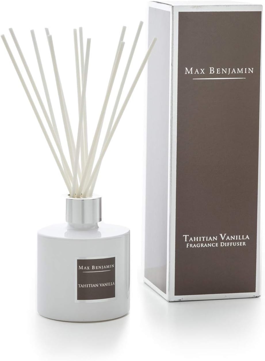 Amazon.com: Max Benjamin Reed Diffuser - TAHITIAN VANILLA. Gift Boxed ...