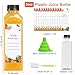 OBKJJ Plastic Juice Bottles 150 pcs 24 oz Empty Plastic Water Bottles with Caps Reusable Clear Beverage Containers for Drinking, Juicing, Smoothie, Water with 2 Brushes, 2 Funnels (24-OZ)