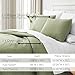 Vilano Springs, Premium Quality, Soft, Wrinkle, Fade, & Stain Resistant, Easy Case, Oversized Quilt Cover Set with 1 Quilt Set and 2 Shams, King/California King, Sage Green
