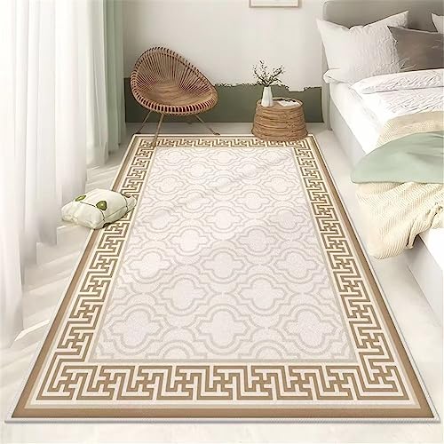 Tapis de salon géométrique rayé grand format 200x250cm résistant