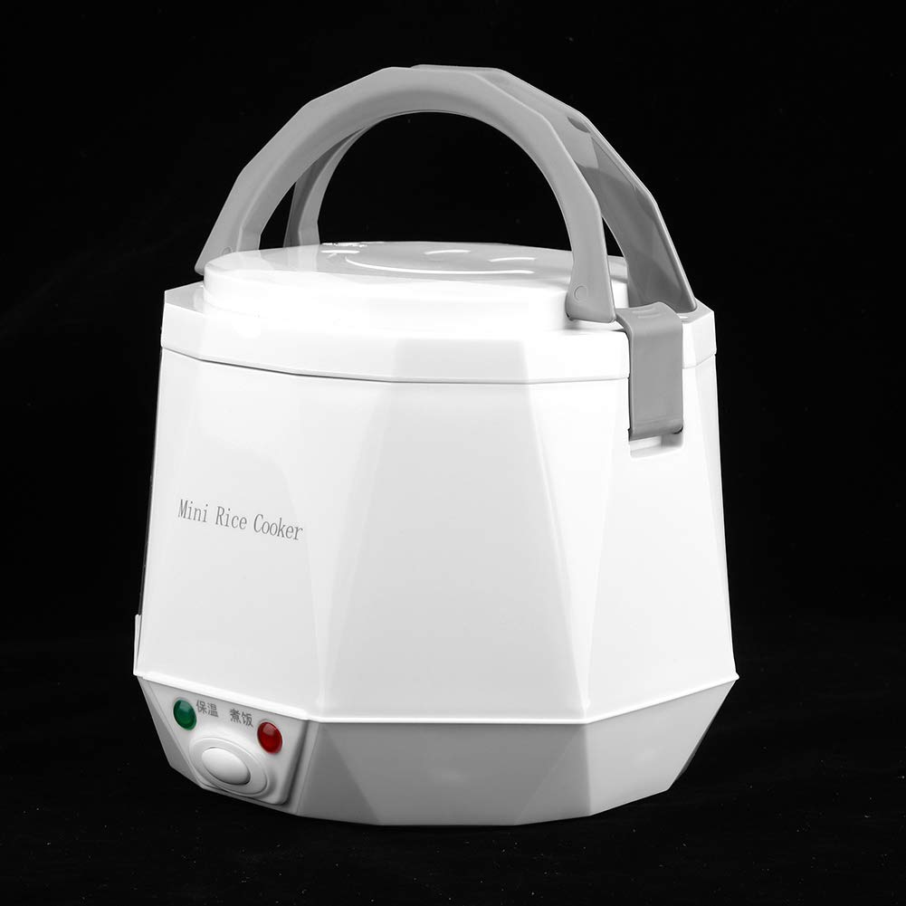 HEEPDD Mini Pentola di Riso, 1,6 Litri Mini Pentola Elettrica Portatile a di Riso Cottura Cuocere Alimentare per Alimentari per Cuocere da Whiterice da 12 V per Auto