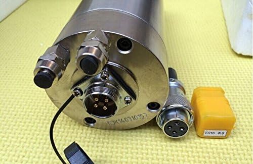 Miniatura 3 de CGOLDENWALL Motor de husillo de máquina de grabado, husillo refrigerado por agua de alta velocidad 220 V y 1.5 kw