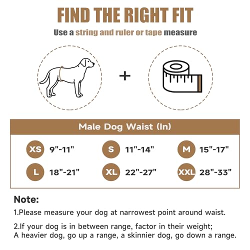 Image of Wegreeco Washable Male Dog Diapers (Pack of 3) - Washable Male Dog Belly Wrap (Colorful Footprints, X-Small)
