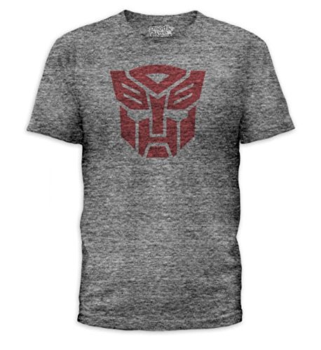 Transformers Autobots Logo Adult Heather Gray T-Shirt Medium