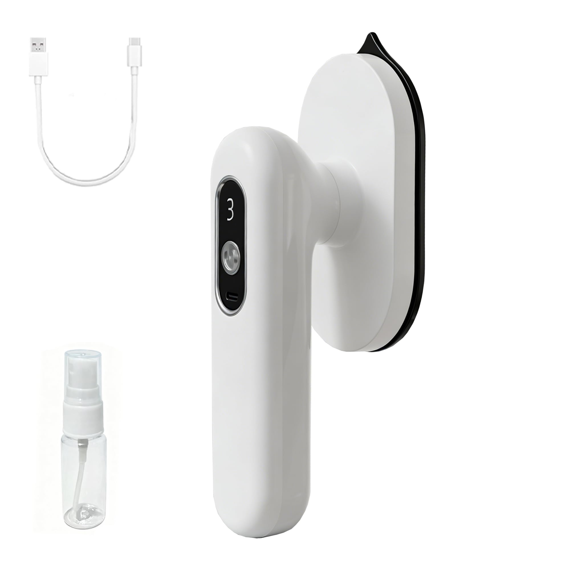 Mini plancha de viaje inalámbrica para ropa, portátil, recargable por USB, funciona con pilas, mini plancha de prensa de calor, 3 ajustes de temperatura, soporta planchado en seco y húmedo