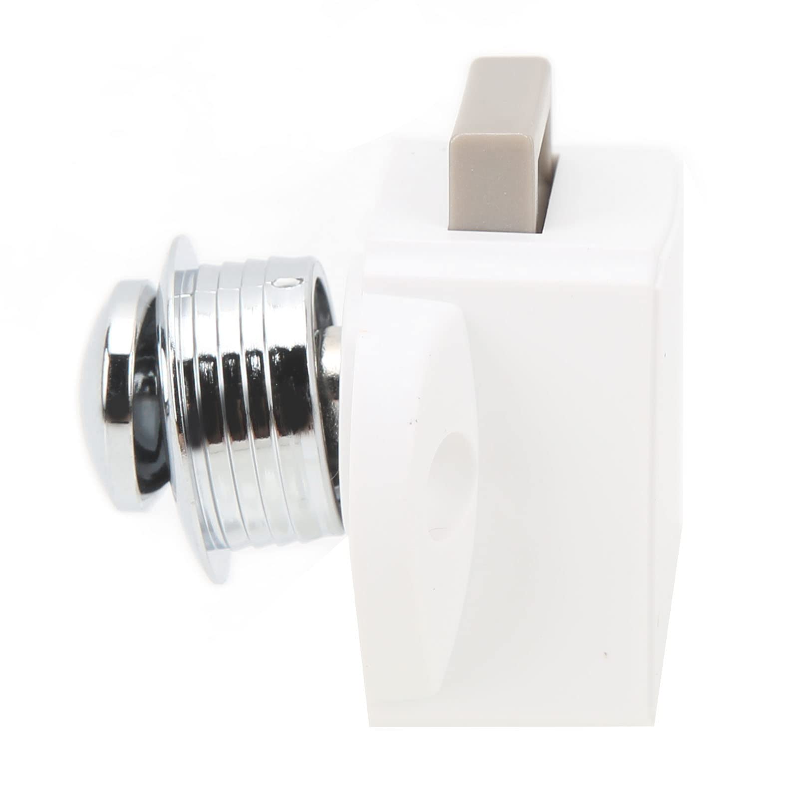 Chiusura a Pulsante, 5 Pezzi in Lega di Zinco Serrature per Armadi Senza Chiave Chiusure per Porte di Armadi per Hardware per Mobili con Spessore Porta 14-16 mm