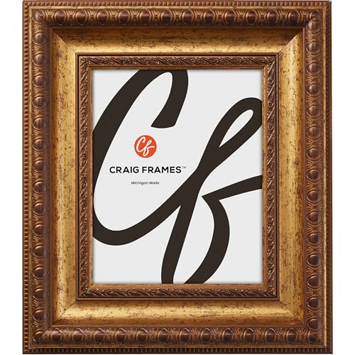 Craig Frames Arqadia Gothic 18x26 Picture Frame Aged Gold